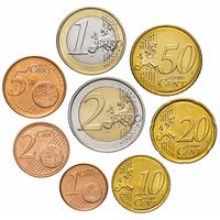 Греция набор евро 2009 (8 монет) UNC в холдерах