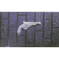 Металлический брелок Револьвер системы Нагана. (возможен обмен)