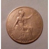 1 пенни, Великобритания 1919 г., Георг V