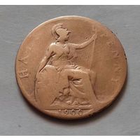 1/2 пенни, Великобритания 1900 г., королева Виктория