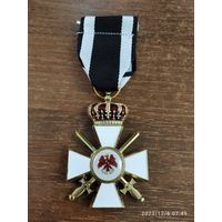 Крест Красного Орла с мечами и короной Пруссия Германия - иностранная награда