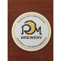 Подставка под пиво пивоварни RM brewery /Россия/ No 1, диаметр 9 см