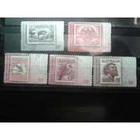 Австралия 2009 200 лет Австралийской почте, марка в марке Полная серия Михель-4,0 евро гаш