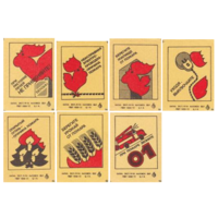 Спичечные этикетки БЭФ. Соблюдайте правила пожарной безопасности.1981 год