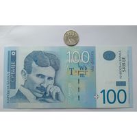 Werty71 Сербия 100 динар 2013 UNC банкнота