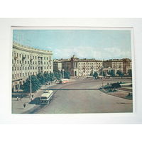 Минск 1950 е годы Круглая площадь Открытка