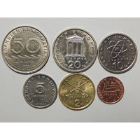 Греция 1,2,5,10,20,50 драхм 1980-90г