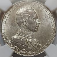 2 марки 1913 Пруссия NGC MS-64