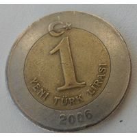 1 лира Турция 2006 г.в.