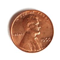 США. 1 цент 1966 г.