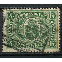 Бельгия - 1921/1922 - Герб 4Fr. Железнодорожные марки - [Mi.131e] - 1 марка. Гашеная.  (Лот 14Eu)-T5P4