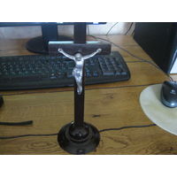 Деревянный настольный католический крест винтаж