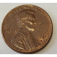 США 1 цент 1981