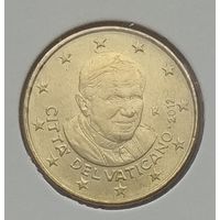 Ватикан 50 евроцентов 2012 г. В холдере