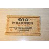 500 милллионов марок, 500.000.000 марок 1923 года, Германия.