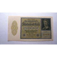 Германия Ro69с . 10000 марок ( Размер 180 х 100 мм. 6 цифр в номере . Серия - буква и 2 цифры)