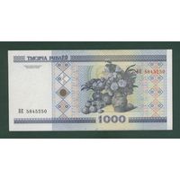 1000 рублей ( выпуск 2000 ), серия ВЕ, UNC.