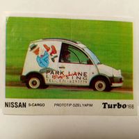 Turbo #168 (Турбо) Вкладыш жевачки Турба. Жвачки