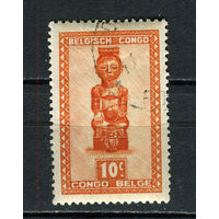 Бельгийское Конго - 1947/1950 - Искусство 10С - [Mi.263] - 1 марка. Гашеная.  (Лот 20CS)