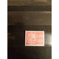 1988 Андорра французская почта герб MNH** выпускалась одиночкой (1-9)