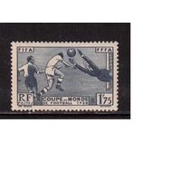 Франция-1938 (Мих.427) , * (сл. от накл.),  Спорт , Футбол, ЧМ-1938(2)