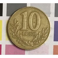 Албания 10 леков 1996 Алюминиевая бронза