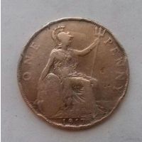 1 пенни, Великобритания 1917 г., Георг V