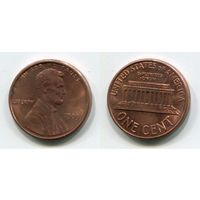 США. 1 цент (1989, XF)