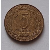 5 франков 1968 г. Экваториальная Африка. Камерун