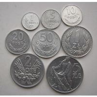 Монеты Польши разных годов ( с 1949 по 1987)-8 шт.