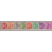 Цифры номиналы Нидерланды лот 1080     1926-1941 годы  8 марок