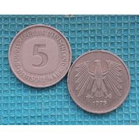 Германия 5 марок 1975 года. Монетный двор F. Новогодняя распродажа!
