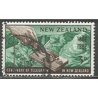 Новая Зеландия. 100 лет телеграфу. 1962г. Mi#420.