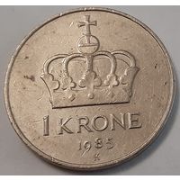 Норвегия 1 крона, 1985 (5-3-47)
