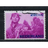 Нидерланды 1966 Вып Для детей Подросток с мопедом #869