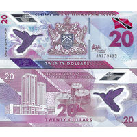 Тринидад и Тобаго 20 долларов  2021 год  UNC (полимер)