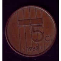 5 центов 1983 год Нидерланды