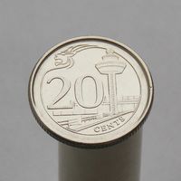 Сингапур 20 центов 2014