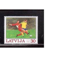 Латвия-2004(Мих.614)  ** , Спорт, ЧЕ-2004 по футболу,
