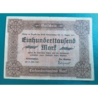 100000 марок 1923     Веймарская республика