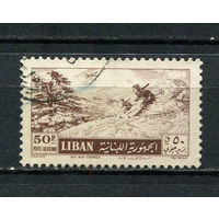 Ливан - 1955 - Ливанские пейзажи 50Pia. Авиапочта - [Mi.534] - 1 марка. Гашеная.  (LOT Dt17)