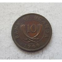Уганда 10 центов 1966