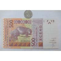 Werty71 СЕНЕГАЛ 500 ФРАНКОВ 2012 К UNC банкнота