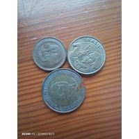 Австралия 1 цент 1966, Кения 1 шилинг 1997, Бразилия 10 центов 2004 -7