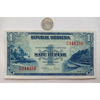 Werty71 Индонезия 1 рупия 1951 UNC банкнота