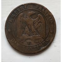 Франция 10 сантимов, 1857 W - Лилль 2-4-26