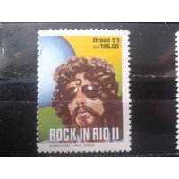 Бразилия 1991 Рок-фестиваль, музыкант** Михель-3,0 евро