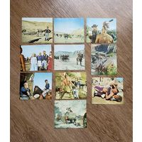 Коллекционные карточки с 11 по 20 / фильм 1965 года "Последний из могикан" индейцы вестерн