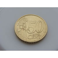 Италия.  50 евроцентов 2002 год  KM#215