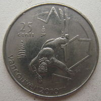 Канада 25 центов 2008 г. XXI зимние Олимпийские Игры, Ванкувер 2010. Фристайл